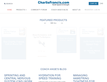 Tablet Screenshot of charliefrancis.com